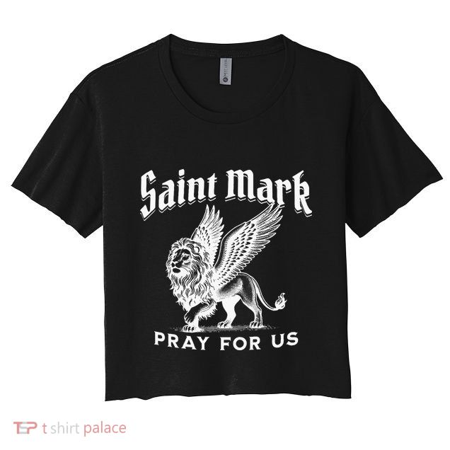 St Mark The Evangelist Apostle Lion Symbol Catholic Saint Crop Top