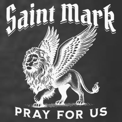 St Mark The Evangelist Apostle Lion Symbol Catholic Saint T-Shirt