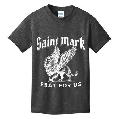 St Mark The Evangelist Apostle Lion Symbol Catholic Saint Kids T-Shirt