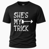 Shes My Trick Hes My Treat Pointing Arrow Couples Design Great Gift Cooling Performance Crew T-Shirt