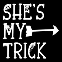 Shes My Trick Hes My Treat Pointing Arrow Couples Design Great Gift Cooling Performance Crew T-Shirt