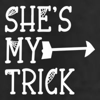 Shes My Trick Hes My Treat Pointing Arrow Couples Design Great Gift Adult Drive Performance Visor
