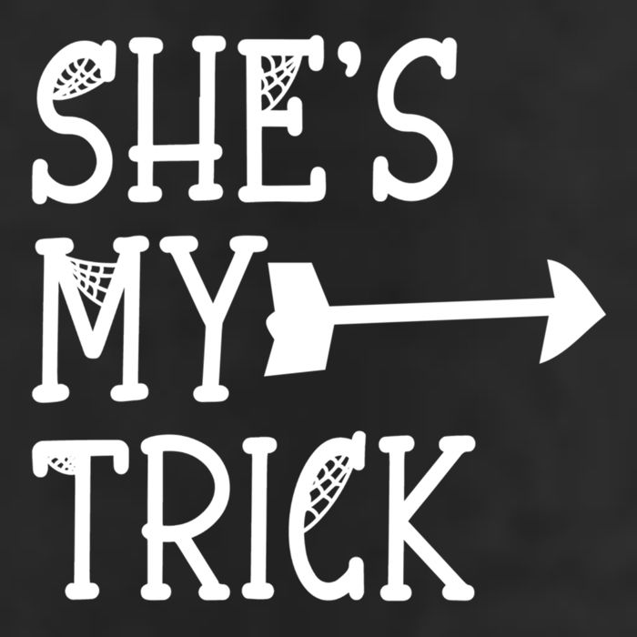 Shes My Trick Hes My Treat Pointing Arrow Couples Design Great Gift Adult Drive Performance Visor