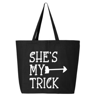 Shes My Trick Hes My Treat Pointing Arrow Couples Design Great Gift 25L Jumbo Tote
