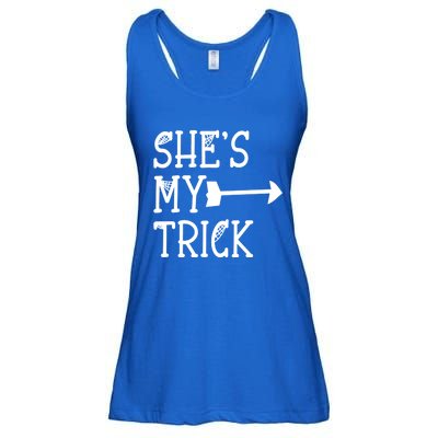 Shes My Trick Hes My Treat Pointing Arrow Couples Design Great Gift Ladies Essential Flowy Tank