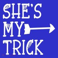 Shes My Trick Hes My Treat Pointing Arrow Couples Design Great Gift 16 in Basic Backpack