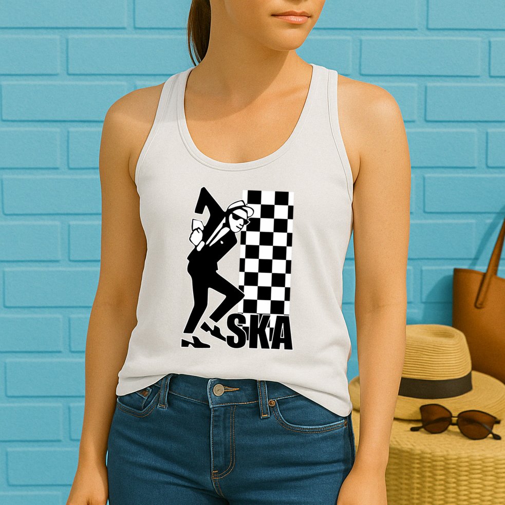 Ska Music Tska Music Is Life Ska Reggae Womens Tank Top