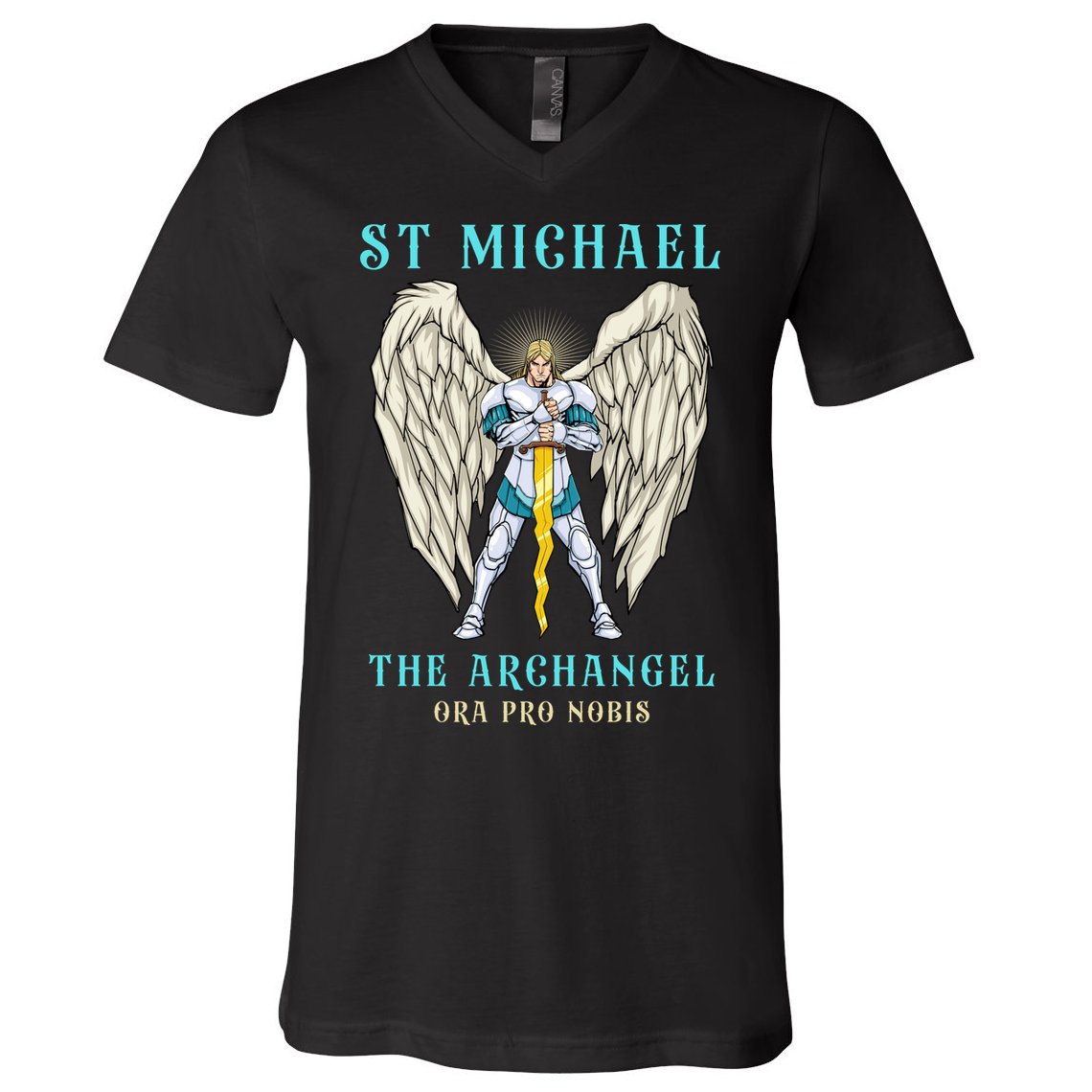 St Michael The Archangel Roman Catholic Gift V-Neck T-Shirt