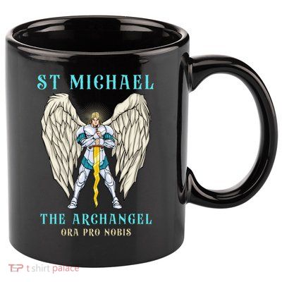 St Michael The Archangel Roman Catholic Gift 11oz C Handle Ceramic Mug