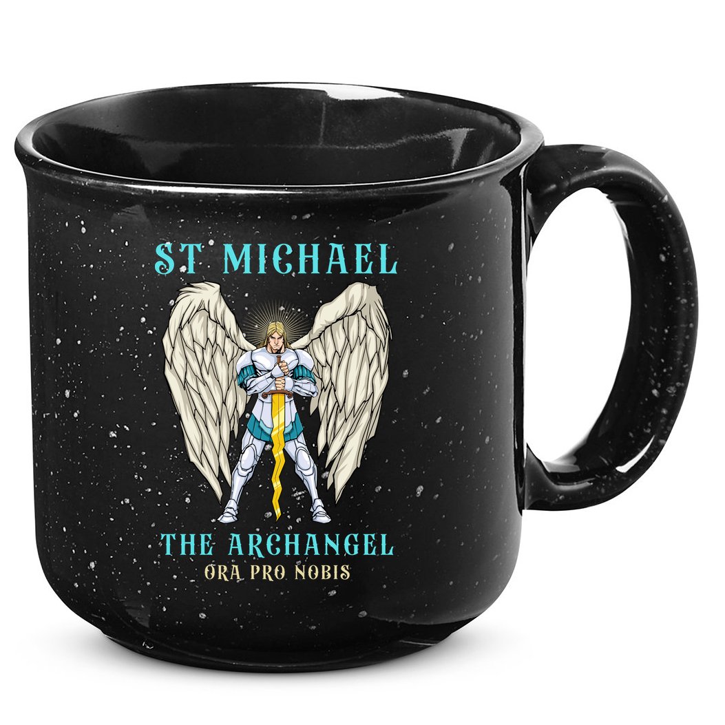 St Michael The Archangel Roman Catholic Gift 15oz Campfire Ceramic Mug