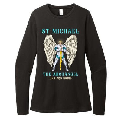 St Michael The Archangel Roman Catholic Gift Womens CVC Long Sleeve Shirt