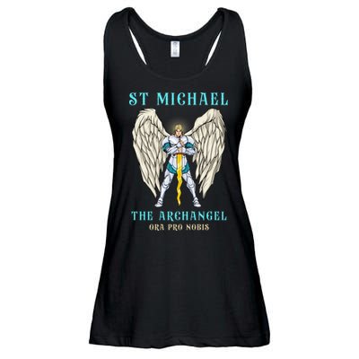 St Michael The Archangel Roman Catholic Gift Ladies Essential Flowy Tank
