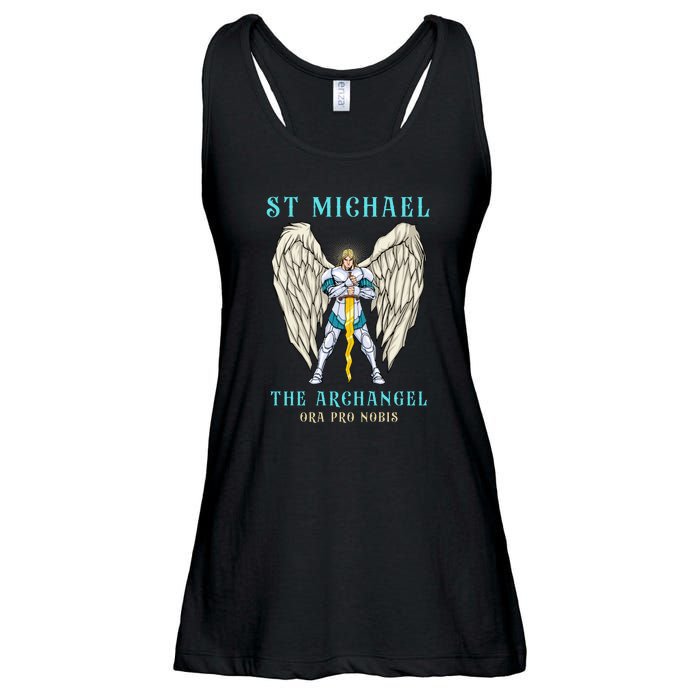 St Michael The Archangel Roman Catholic Gift Ladies Essential Flowy Tank