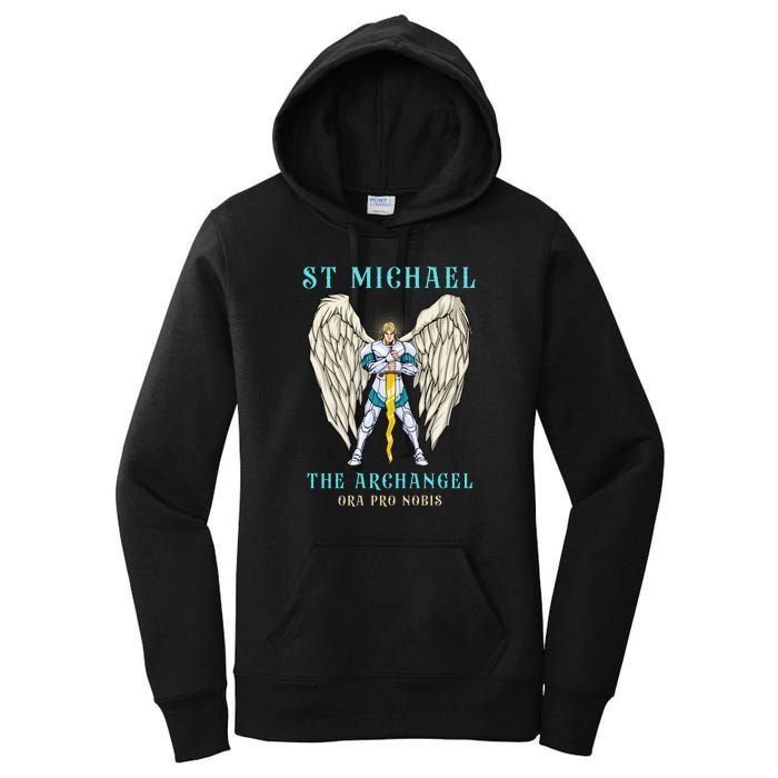 St Michael The Archangel Roman Catholic Gift Women's Pullover Hoodie