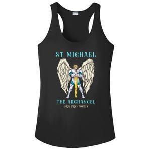 St Michael The Archangel Roman Catholic Gift Ladies PosiCharge Competitor Racerback Tank