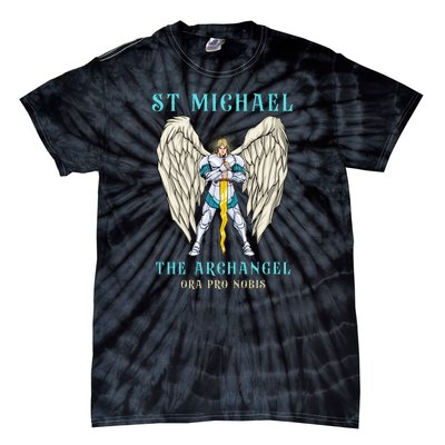 St Michael The Archangel Roman Catholic Gift Tie-Dye T-Shirt