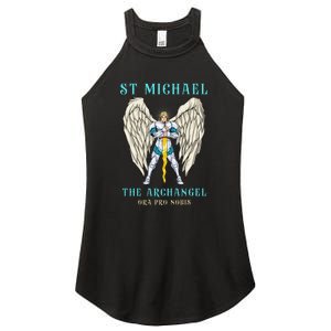 St Michael The Archangel Roman Catholic Gift Women's Perfect Tri Rocker Tank