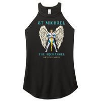 St Michael The Archangel Roman Catholic Gift Women's Perfect Tri Rocker Tank