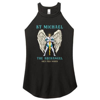 St Michael The Archangel Roman Catholic Gift Women's Perfect Tri Rocker Tank