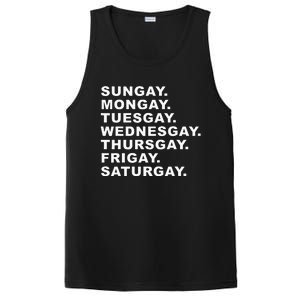 Sungay Mongay Tuesgay Wednesgay Thursgay Frigay Saturgay PosiCharge Competitor Tank