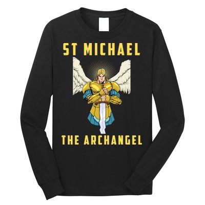 St Michael The Archangel Roman Catholic Gift Long Sleeve Shirt
