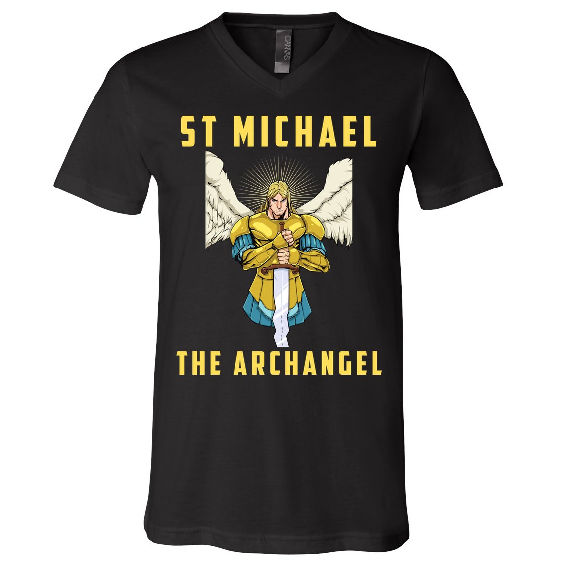 St Michael The Archangel Roman Catholic Gift V-Neck T-Shirt
