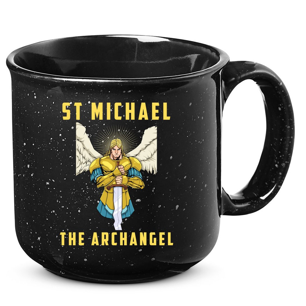 St Michael The Archangel Roman Catholic Gift 15oz Campfire Ceramic Mug