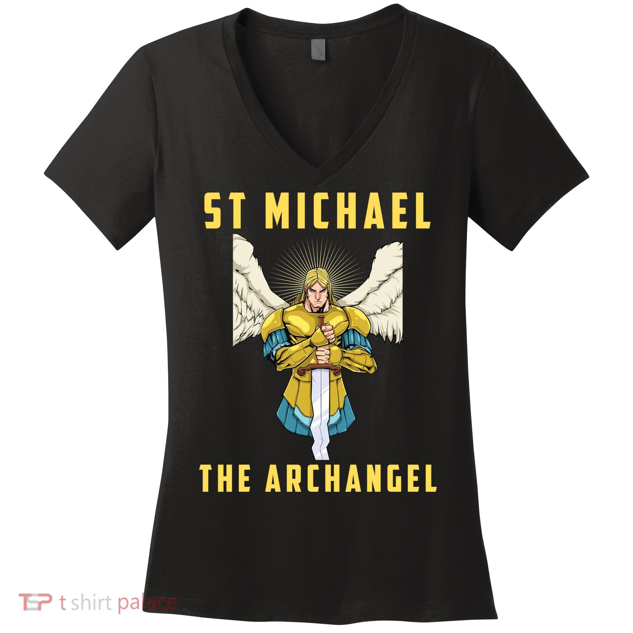 St Michael The Archangel Roman Catholic Gift Women's V-Neck T-Shirt