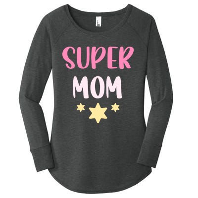 Super Mom T Women's Perfect Tri Tunic Long Sleeve Shirt