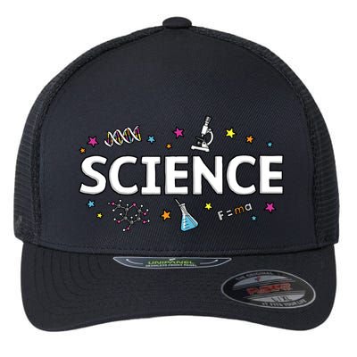 Science May The Force Be With You Funny Flexfit Unipanel Trucker Cap
