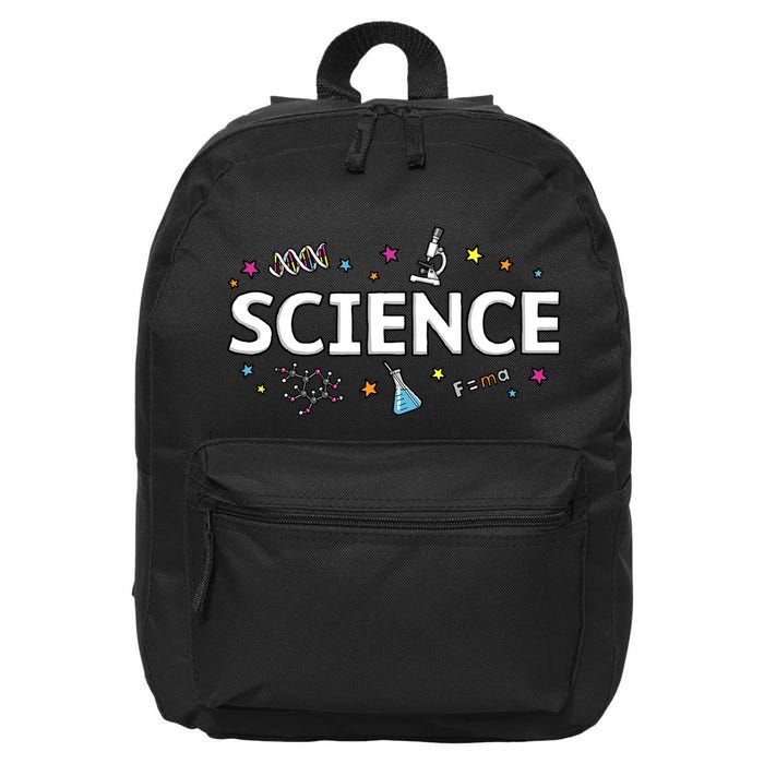 Science May The Force Be With You Funny 16 in Basic Backpack