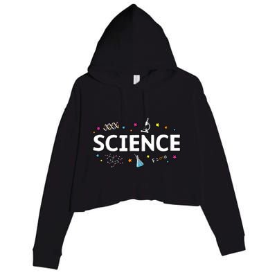 Science May The Force Be With You Funny Crop Fleece Hoodie