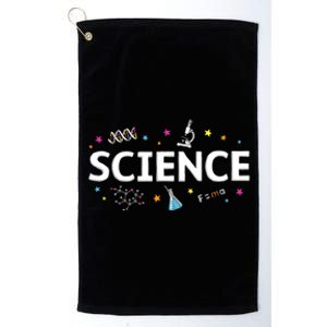 Science May The Force Be With You Funny Platinum Collection Golf Towel