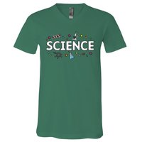 Science May The Force Be With You Funny V-Neck T-Shirt