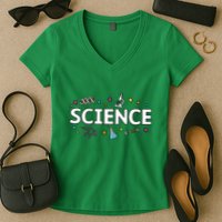 Science May The Force Be With You Funny Women's V-Neck T-Shirt