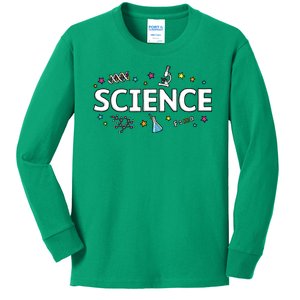 Science May The Force Be With You Funny Kids Long Sleeve Shirt