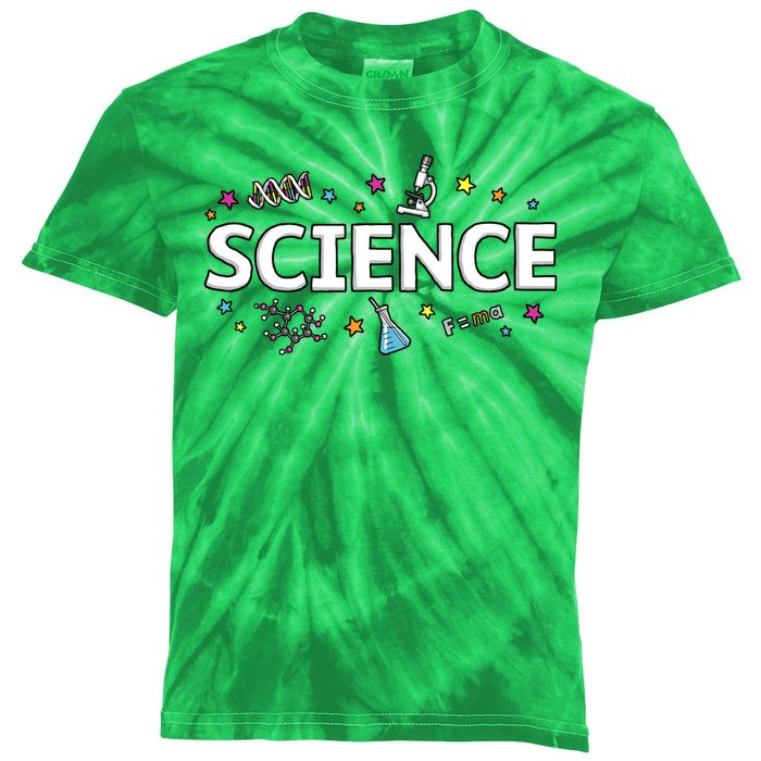 Science May The Force Be With You Funny Kids Tie-Dye T-Shirt