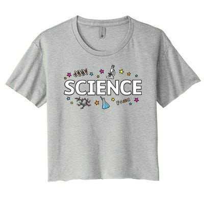 Science May The Force Be With You Funny Women's Crop Top Tee