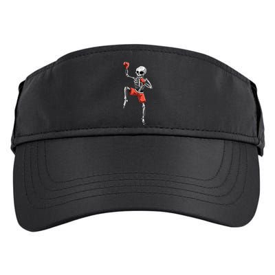 Skeleton Muay Thai Halloween Kickboxing MMA Fighter Costume Adult Drive Performance Visor
