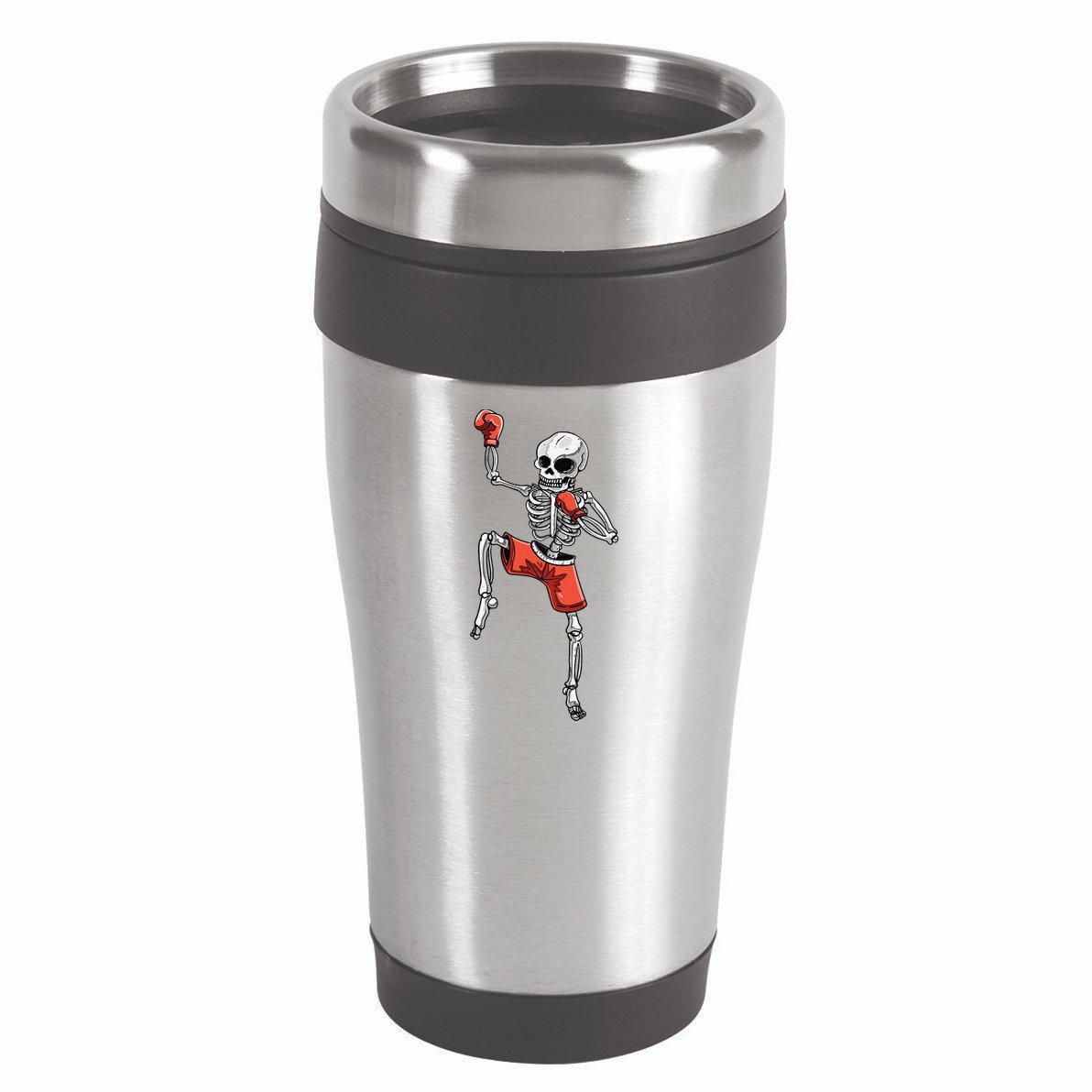 Skeleton Muay Thai Halloween Kickboxing MMA Fighter Costume 16oz Travel Tumbler