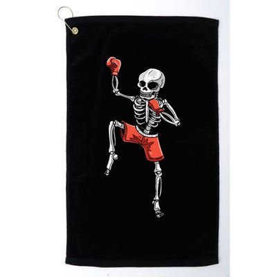 Skeleton Muay Thai Halloween Kickboxing MMA Fighter Costume Golf Towel