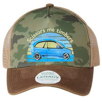 Scissors Me Timbers Funny Car Legacy Tie Dye Trucker Hat