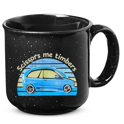 Scissors Me Timbers Funny Car 15oz Campfire Ceramic Mug