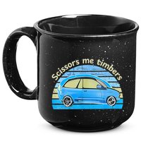 Scissors Me Timbers Funny Car 15oz Campfire Ceramic Mug