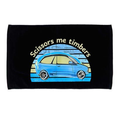 Scissors Me Timbers Funny Car Microfiber Hand Towel