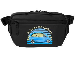 Scissors Me Timbers Funny Car Crossbody Pack