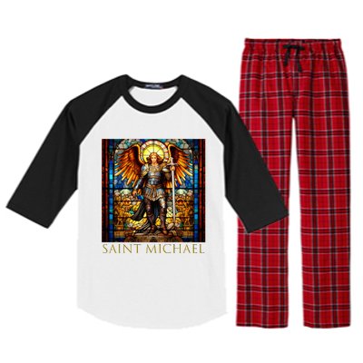 Saint Michael The Archangel Raglan Sleeve Pajama Set