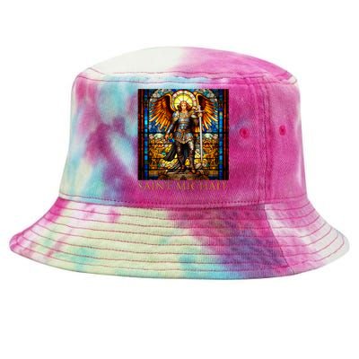 Saint Michael The Archangel Tie-Dyed Bucket Hat