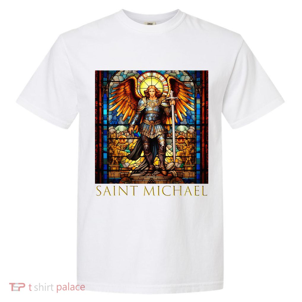 Saint Michael The Archangel Garment-Dyed Heavyweight T-Shirt