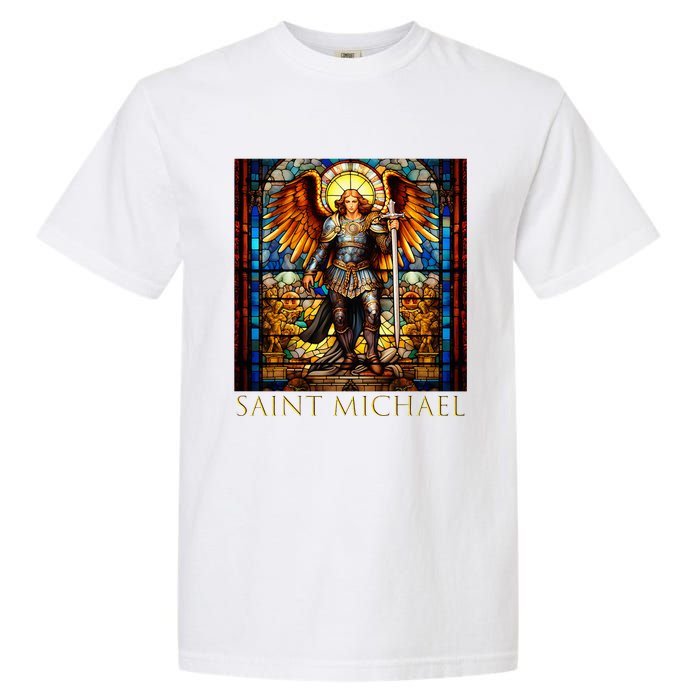 Saint Michael The Archangel Garment-Dyed Heavyweight T-Shirt